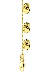 ravishing small real gold bracelet for children